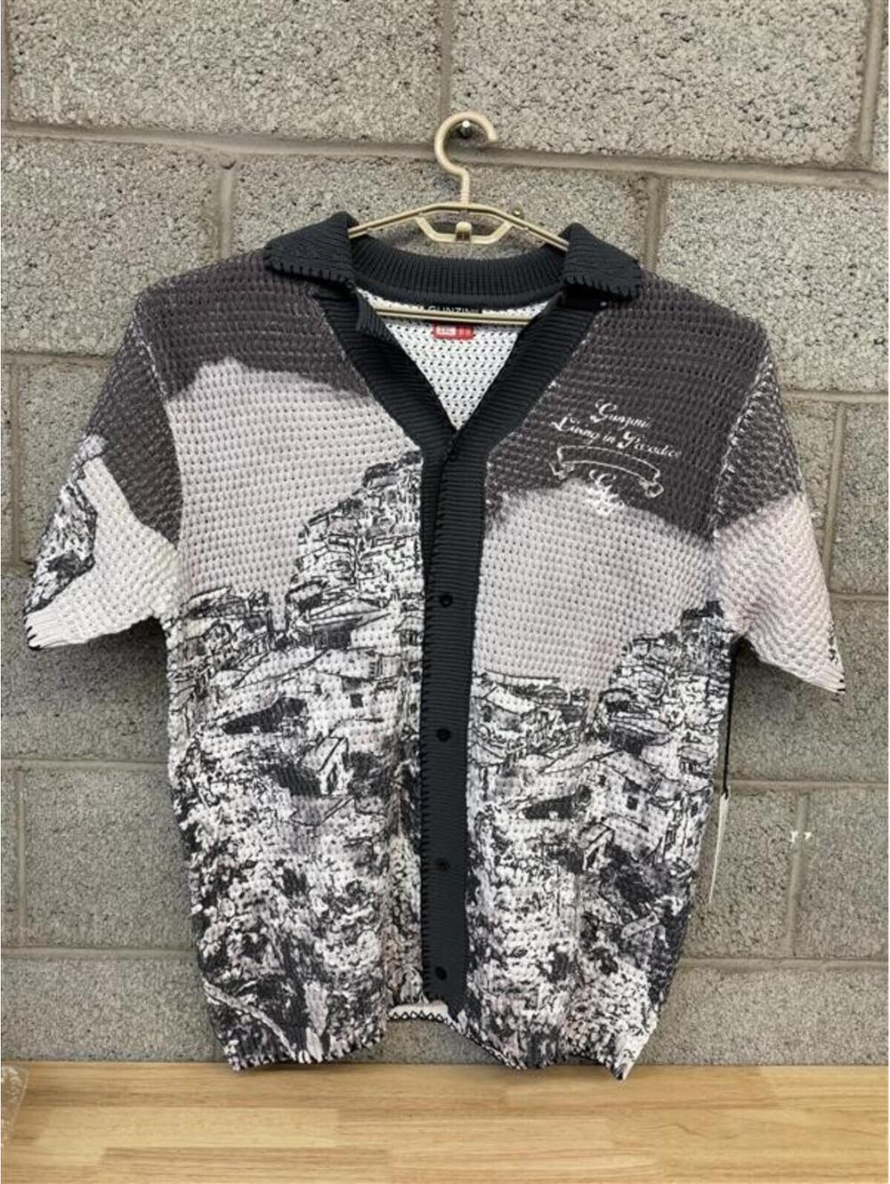2020s Gunzinii Knit Button Up Shirt 2XL Luxury Streetwear